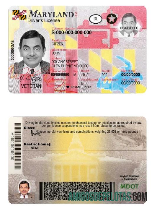 EUA Maryland DL 2016 Presente exemplo real